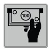 Symbole-Plexi-gris-90-x-90-Distributeur-billets-PNI909_1