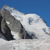 Barre des Ecrins et Glacier blanc